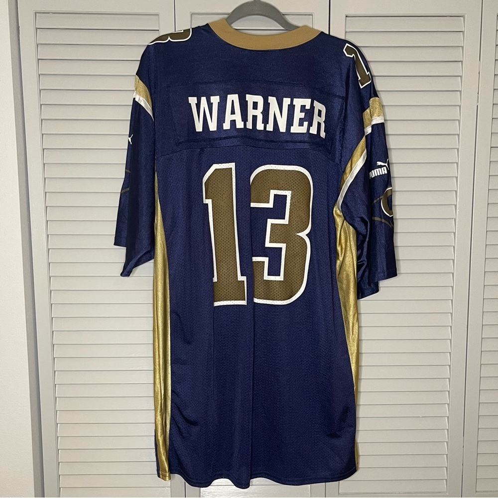Vintage Puma St. Louis Rams #13 Kurt Warner Jersey NWT - Picture 2 of 8